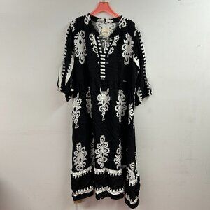 Desert Bloom Embroidered Midi Dress - WK9343